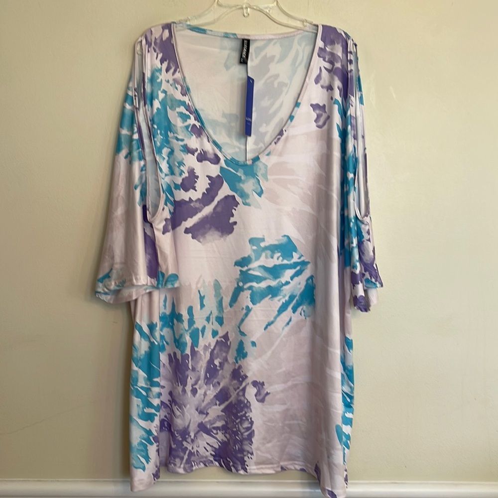 Plus Size Allegrace Cold Shoulder Top